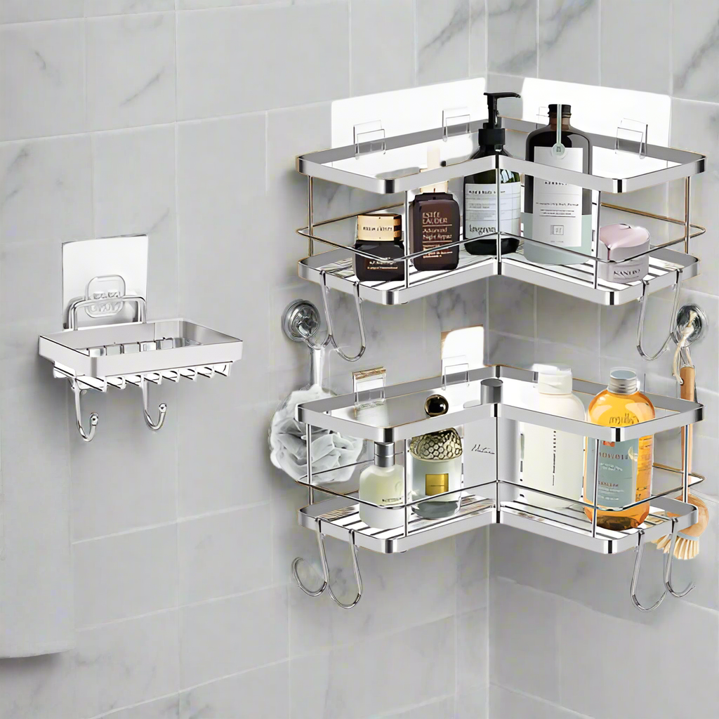Chrome Corner Shower Caddy