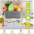 3 Piece Fridge Vegetable and Fruit Organizer Containers (grey)