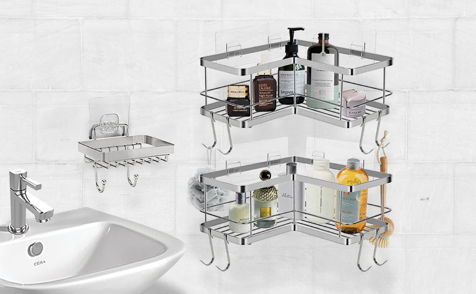 Chrome Corner Shower Caddy